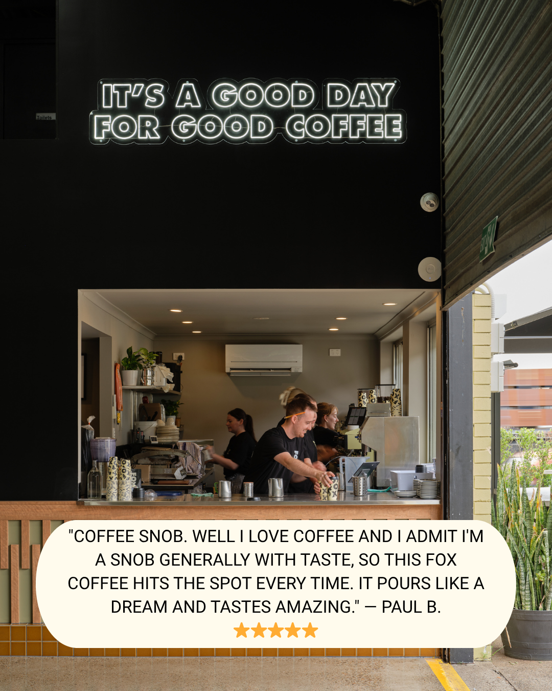 Fox Coffee Facebook ad