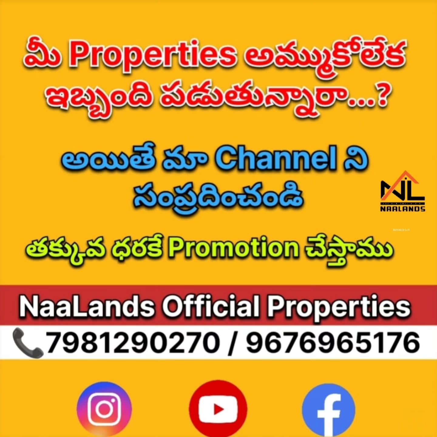 naalands_official_properties Facebook ad: houses for sale in bn reddy nagar