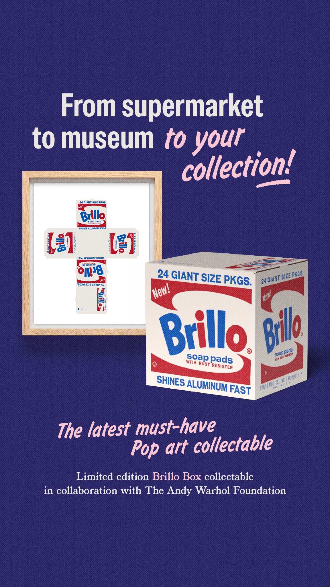 The Andy Warhol Foundation for the Visual Arts Facebook ad