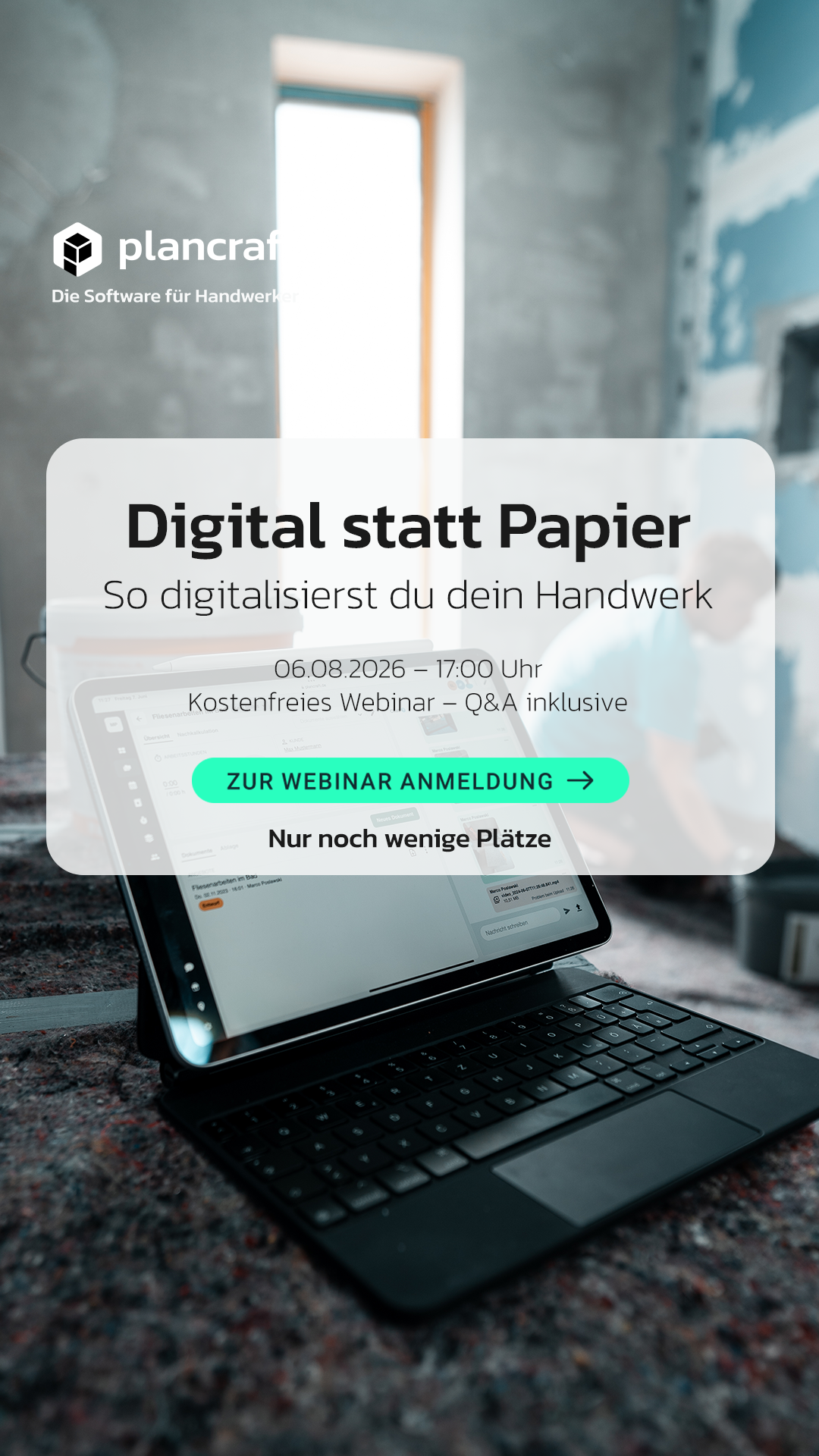 Plancraft - Einfache Handwerkersoftware Facebook ad