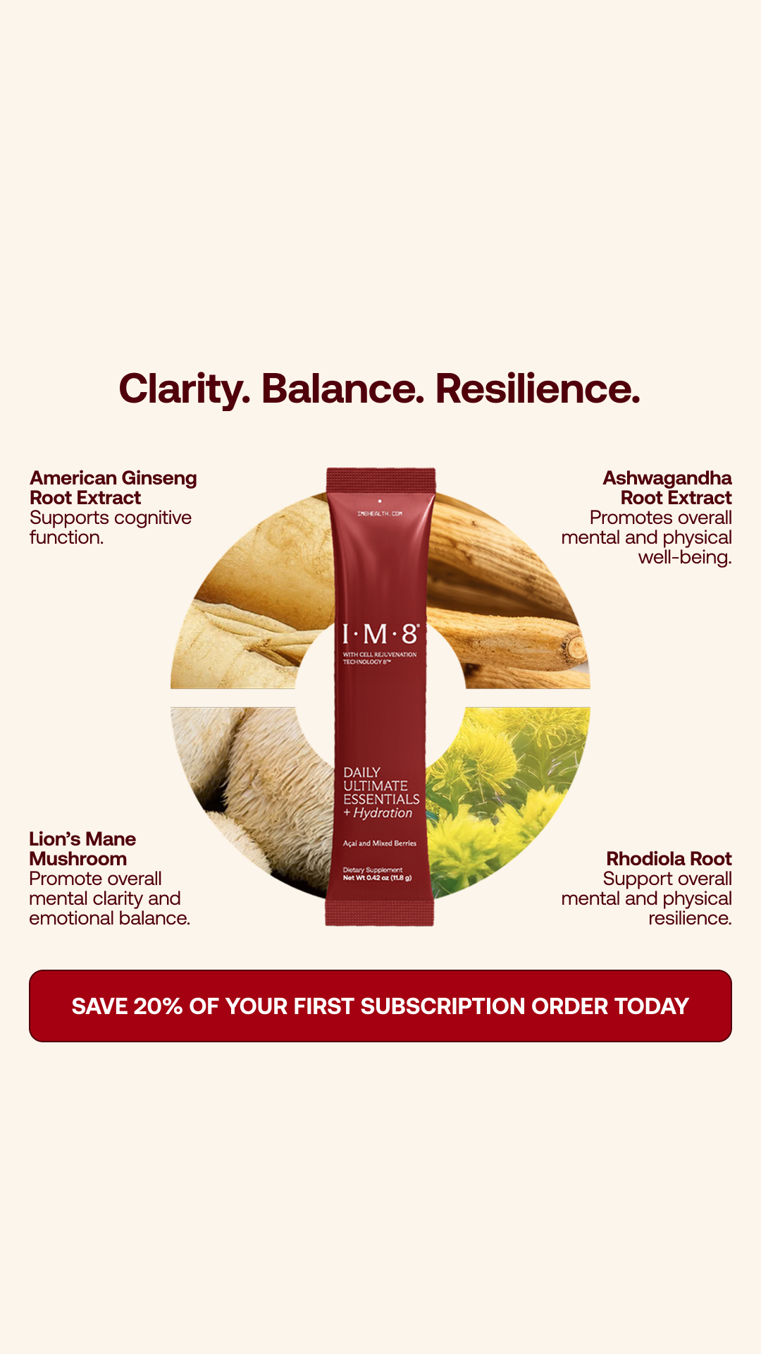 IM8 Health Facebook ad