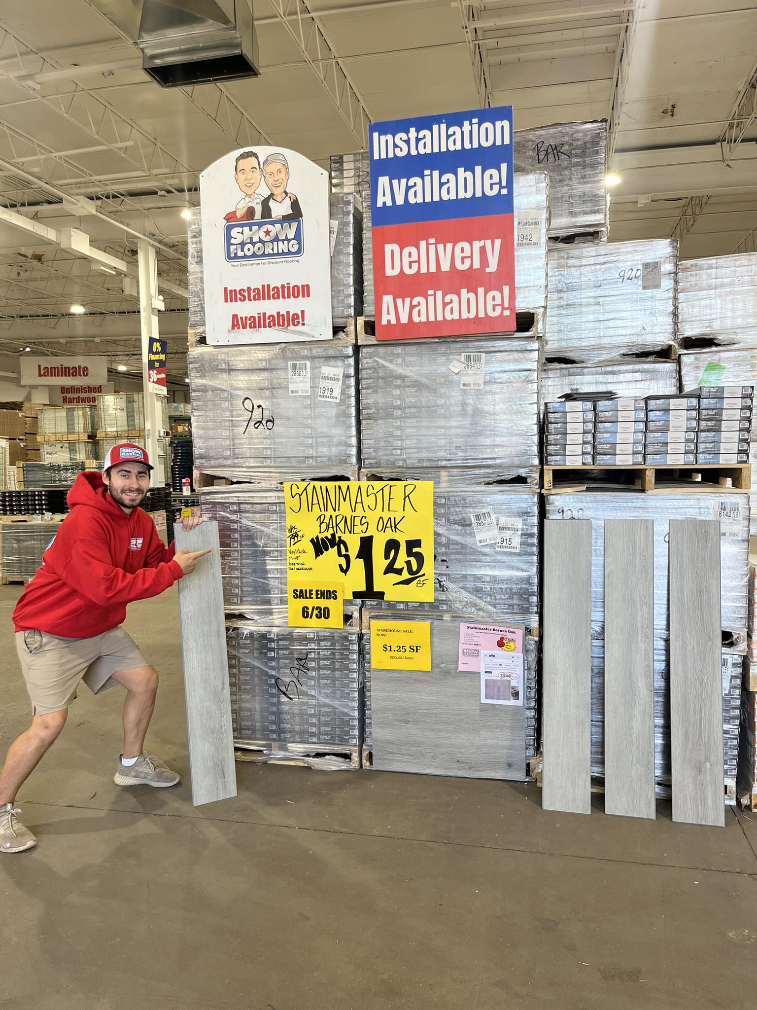 Show Flooring Facebook ad