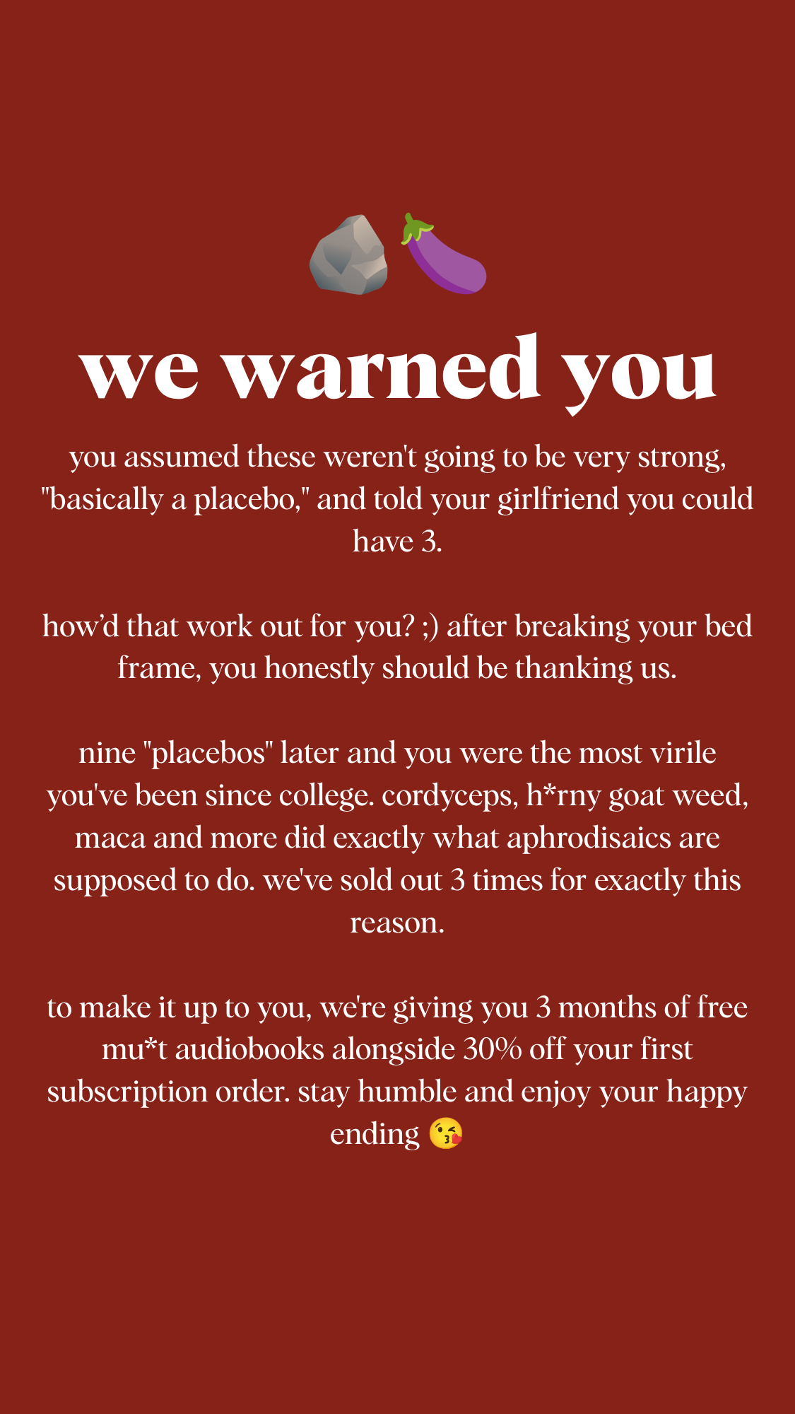 Alice Mushrooms Facebook ad