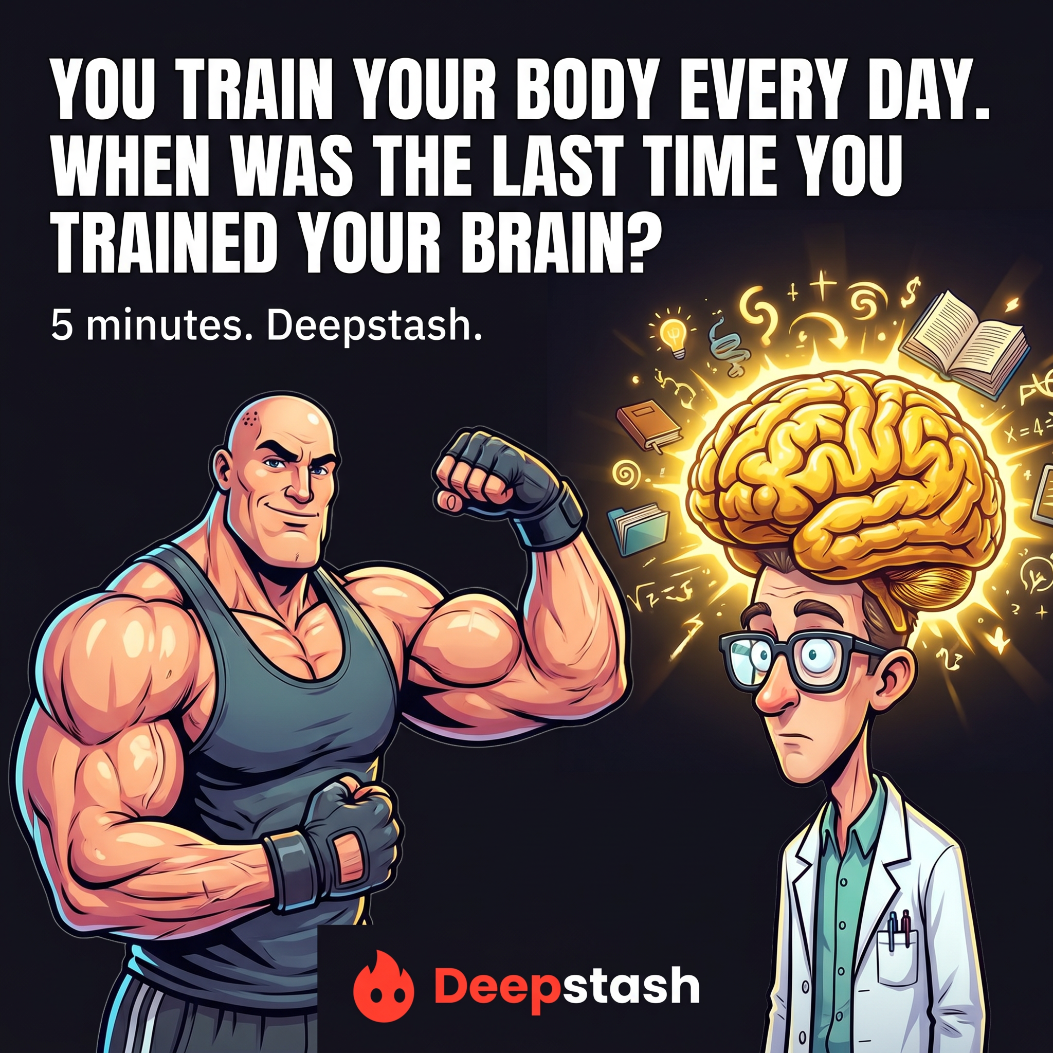 Deepstash Facebook ad
