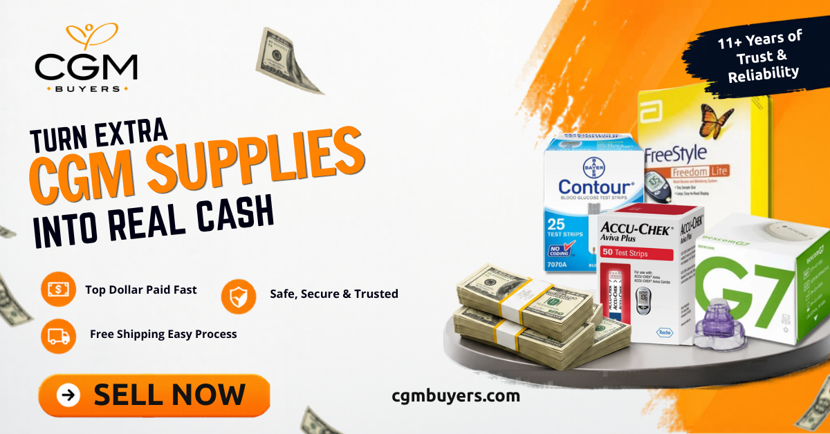 CGM Buyers Facebook ad: Turn Extra CGM Supplies into Cash