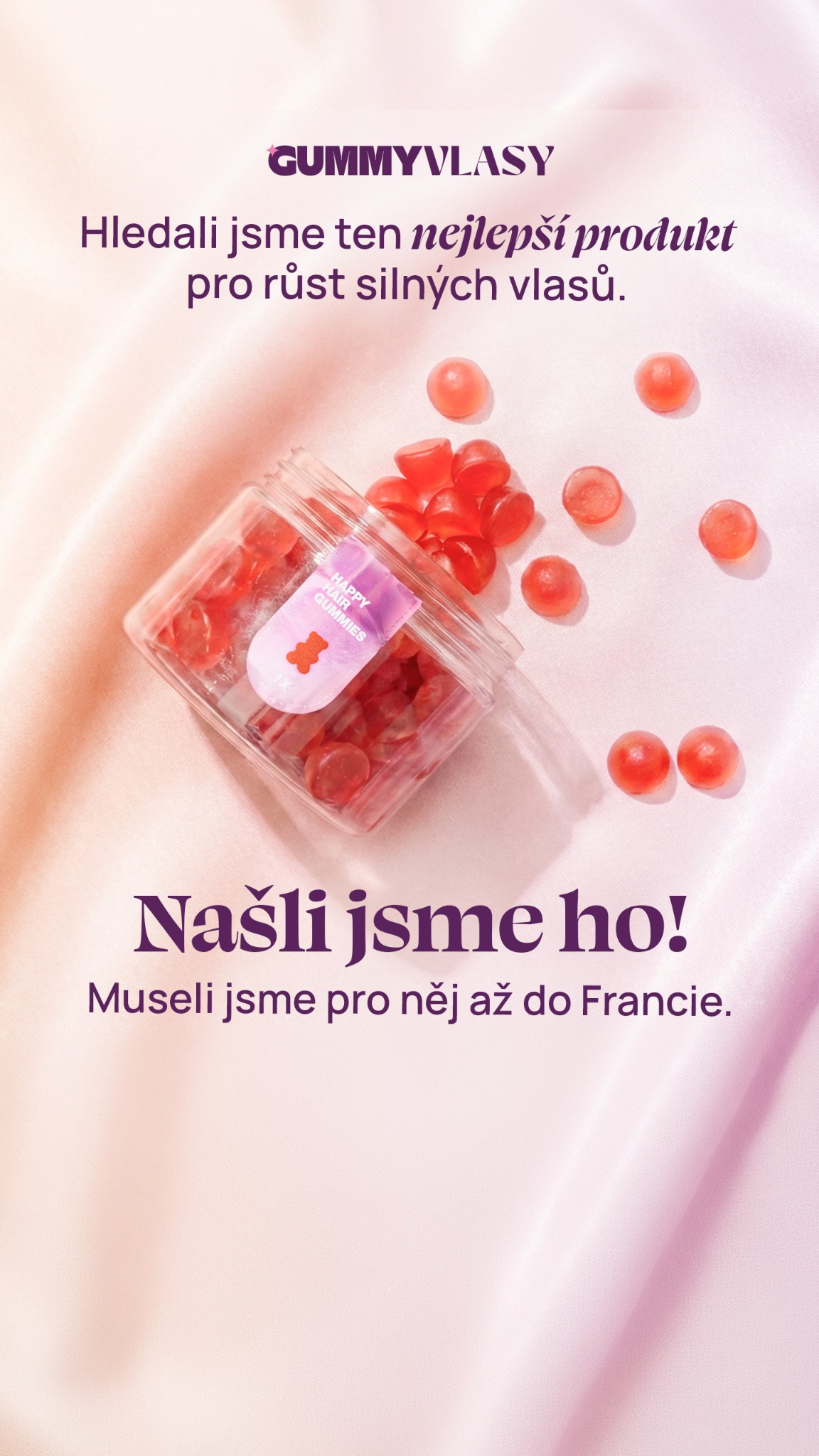 GUMMYPLUS.cz Facebook ad from May 23, 2026
