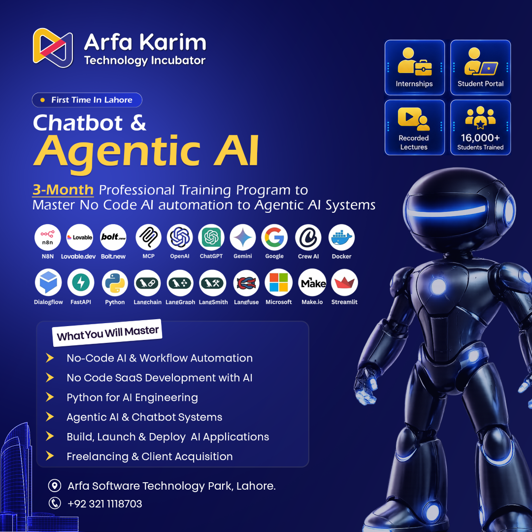 Arfa Karim Technology Incubator Facebook ad