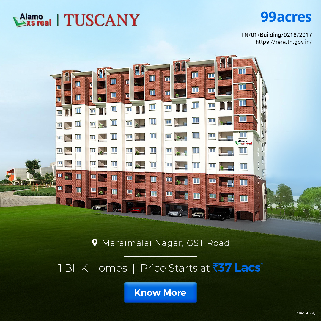 99acres Chennai Projects Facebook ad: Homes for Every Dream in Chennai!