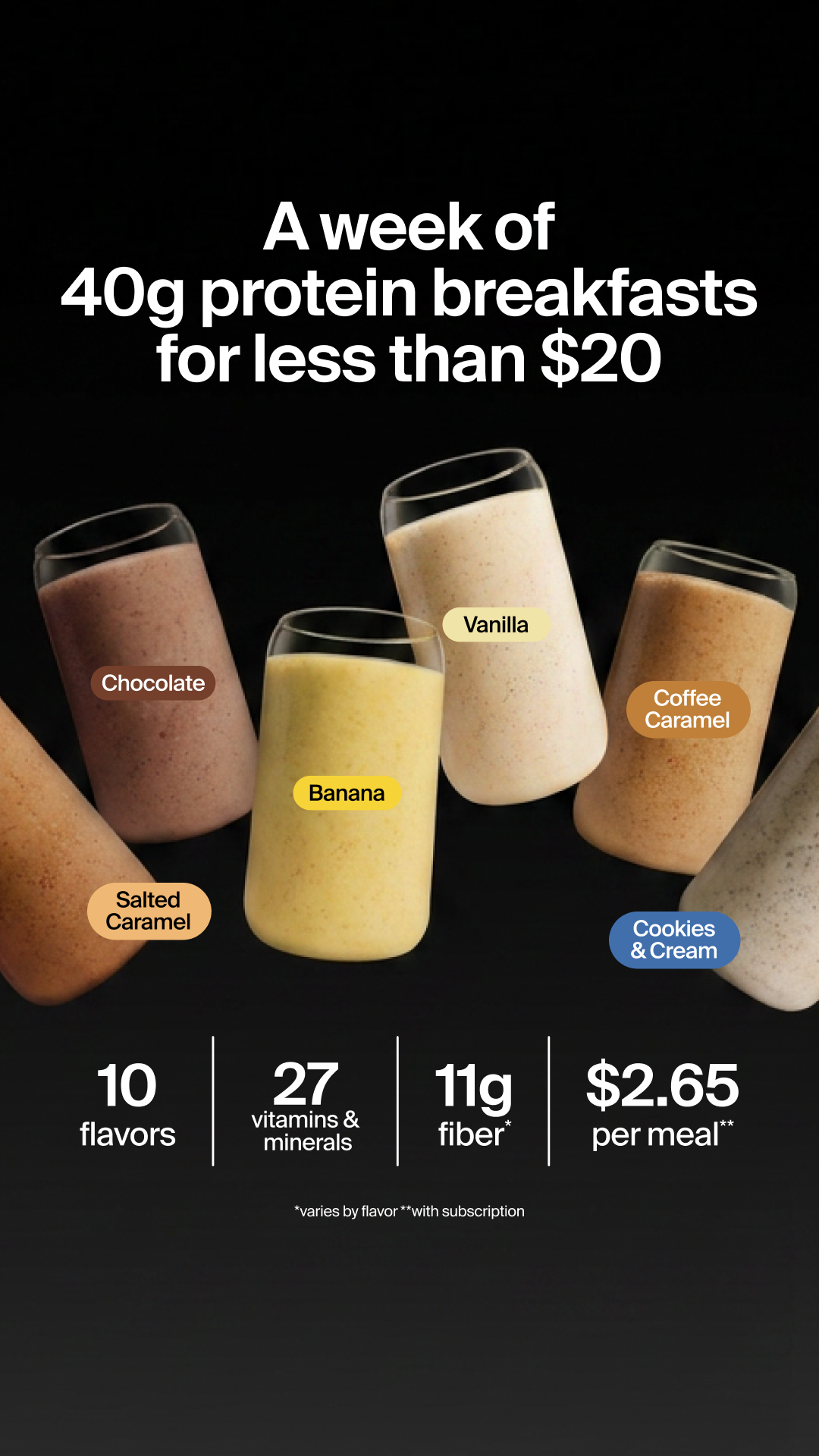 Huel Facebook ad