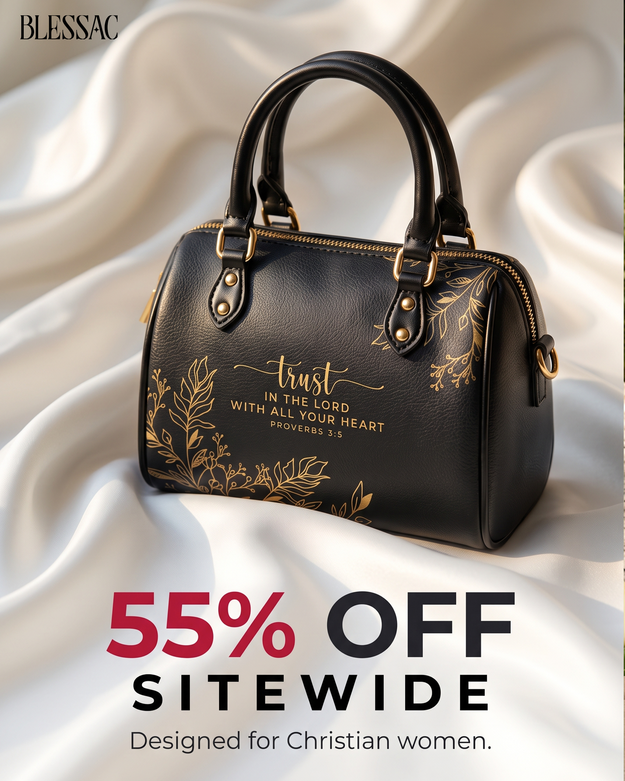 Blessac - Leather Handbags Inspired by Bible Verses Facebook ad