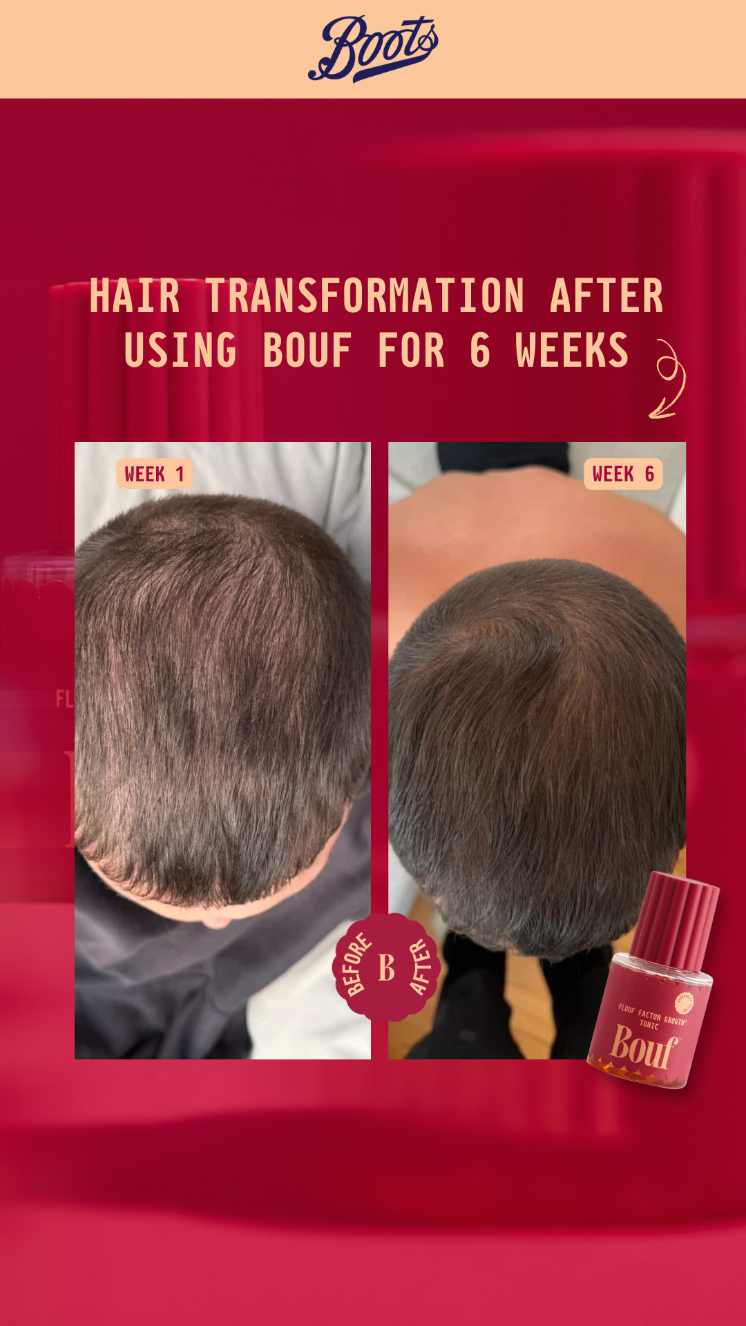 Bouf Haircare Facebook ad