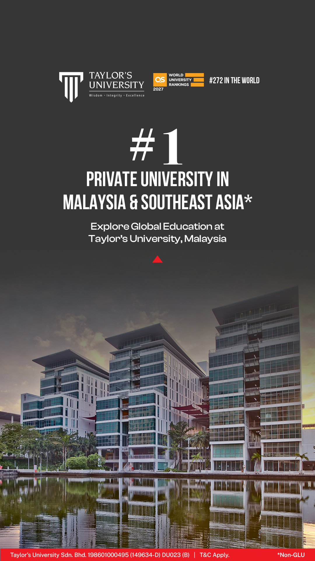 Taylor's University Facebook ad