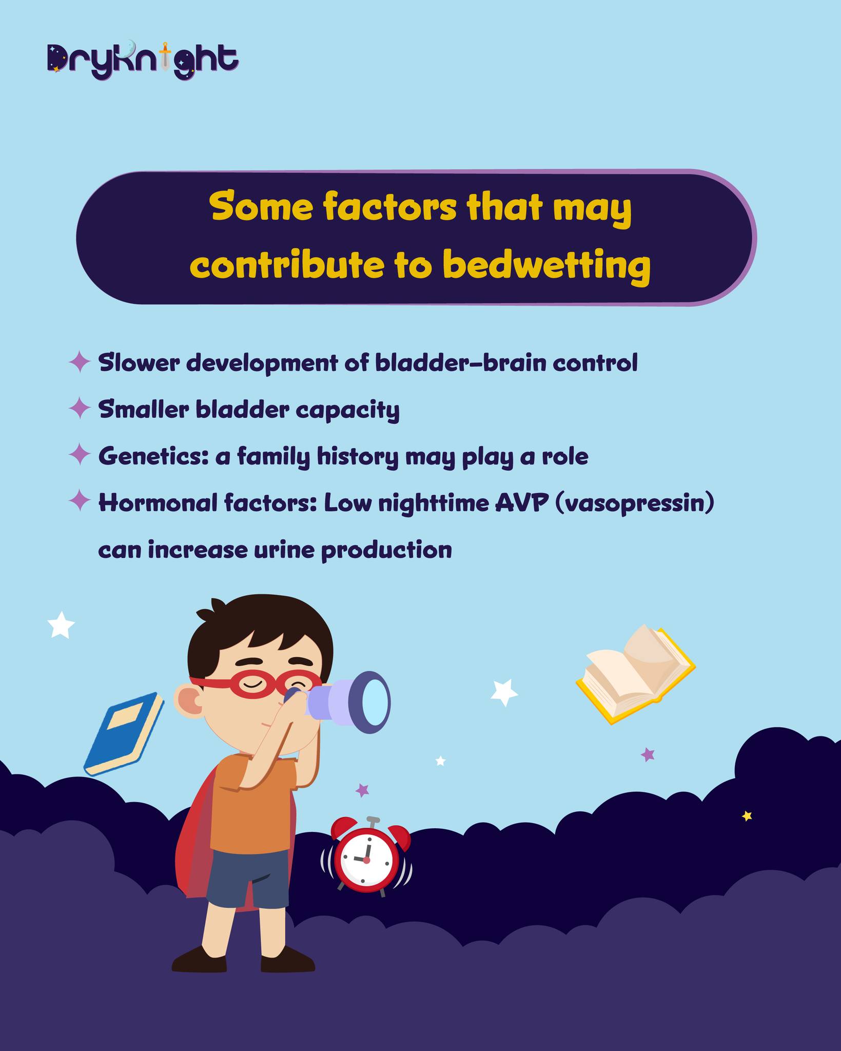Dry Knight Gulf Facebook ad: Bedwetting can be linked to bladder development, sleep…