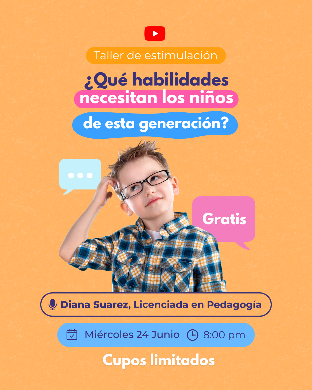 Mundo Niños Facebook ad: Acompáñanos en este taller.