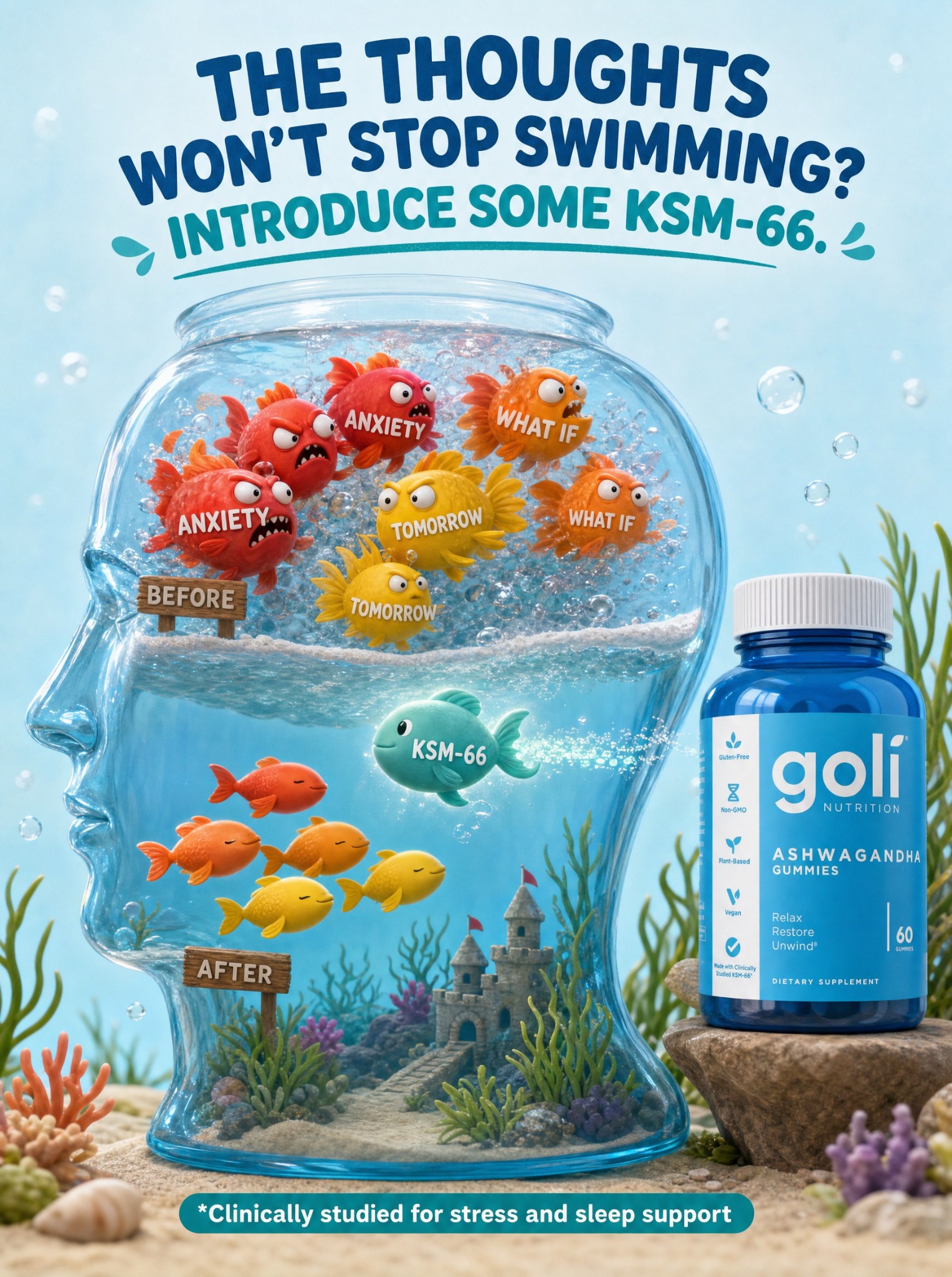 Goli Facebook ad: OVER 60% OFF + 100% FREE Shipping