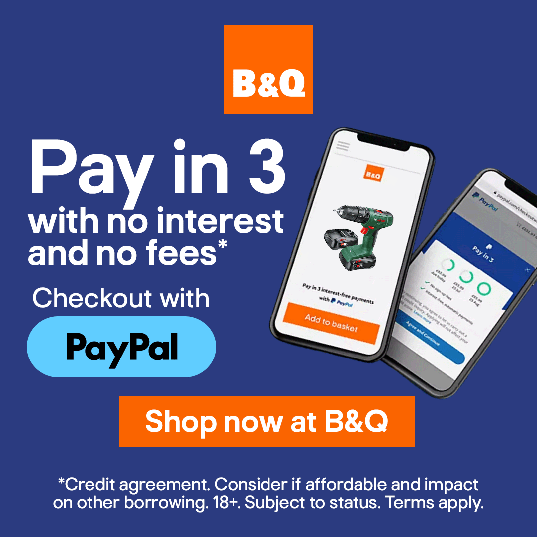 B&Q Facebook ad