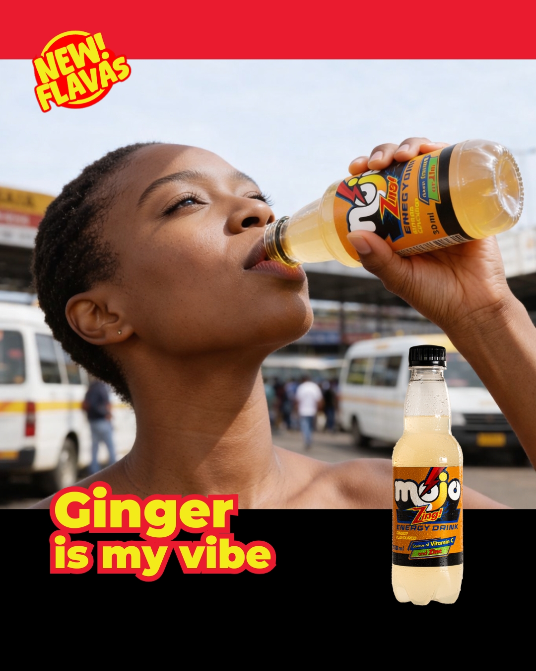 Mojo.southafrica Facebook ad: Some days call for ginger