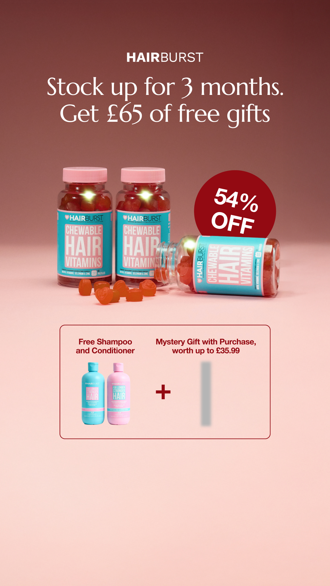 Hairburst Facebook ad