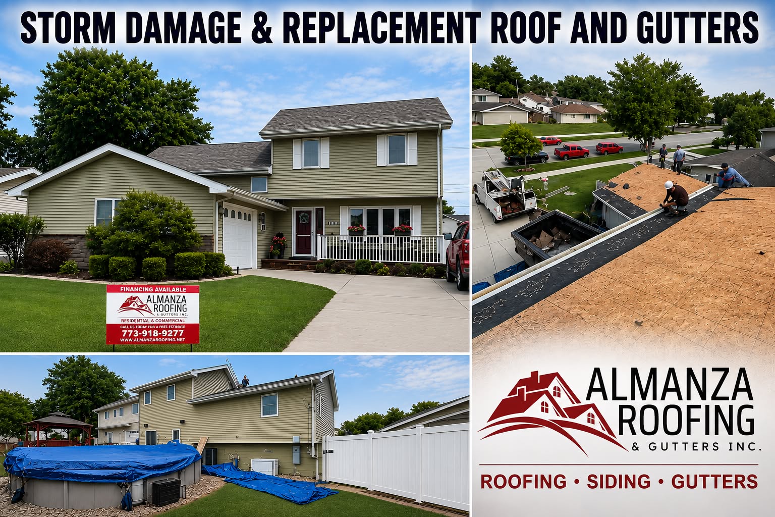 Almanza Roofing & Gutters, Inc. Facebook ad