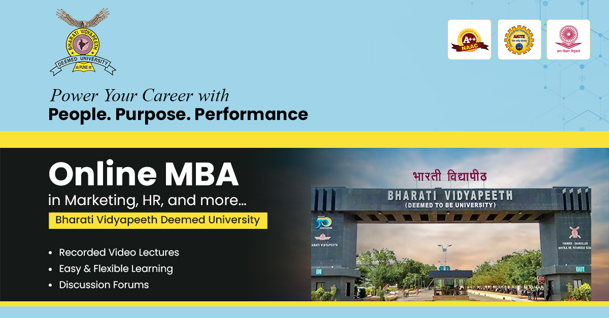 Bharati Vidyapeeth Online Degree Programs  Facebook ad