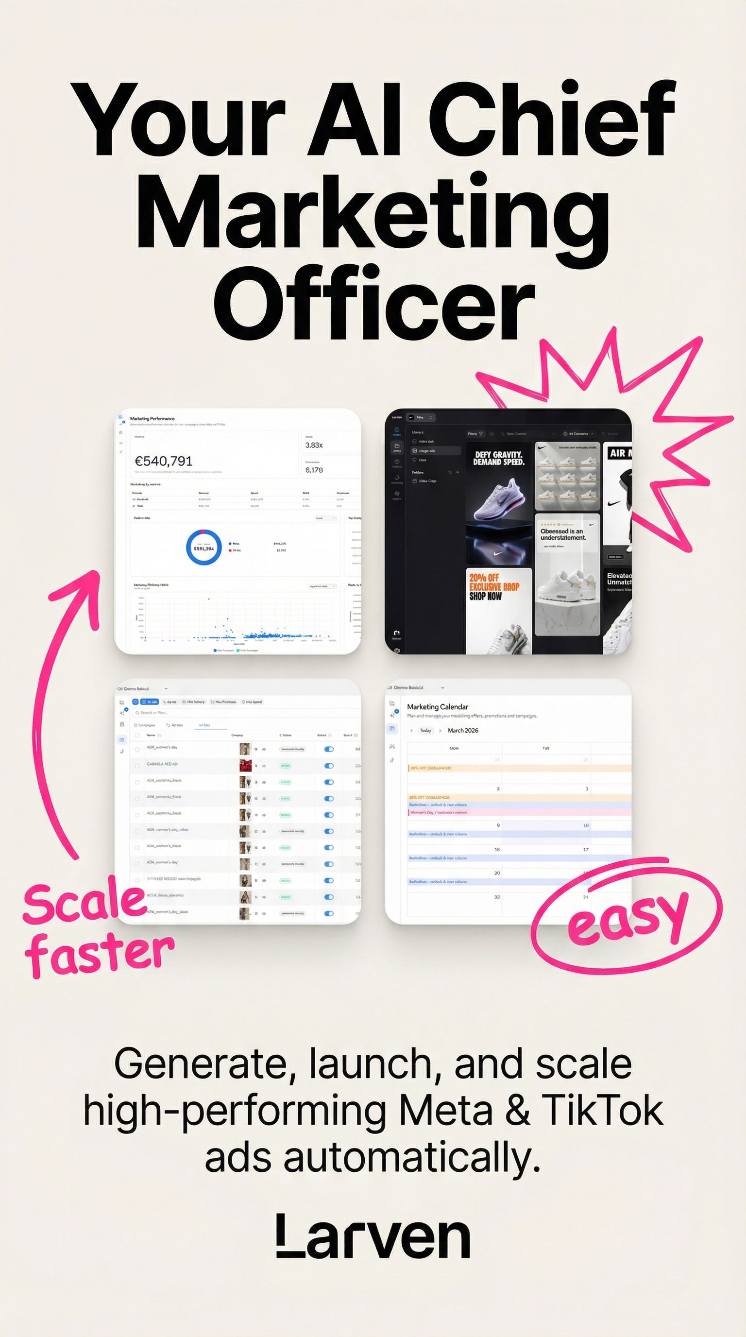 Larven AI Facebook ad
