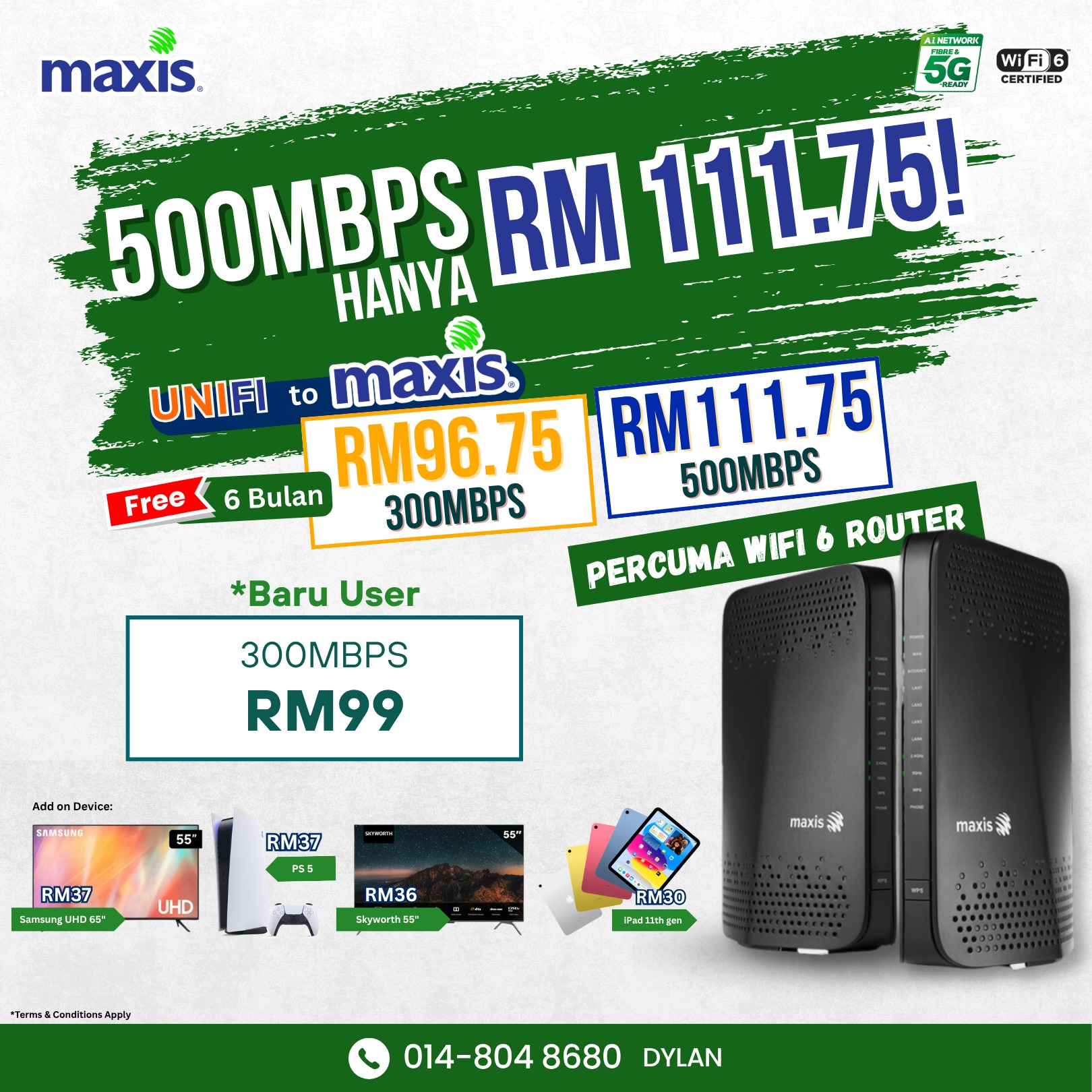 Unifi Maxis Fibre - Authorised Dealer Facebook ad