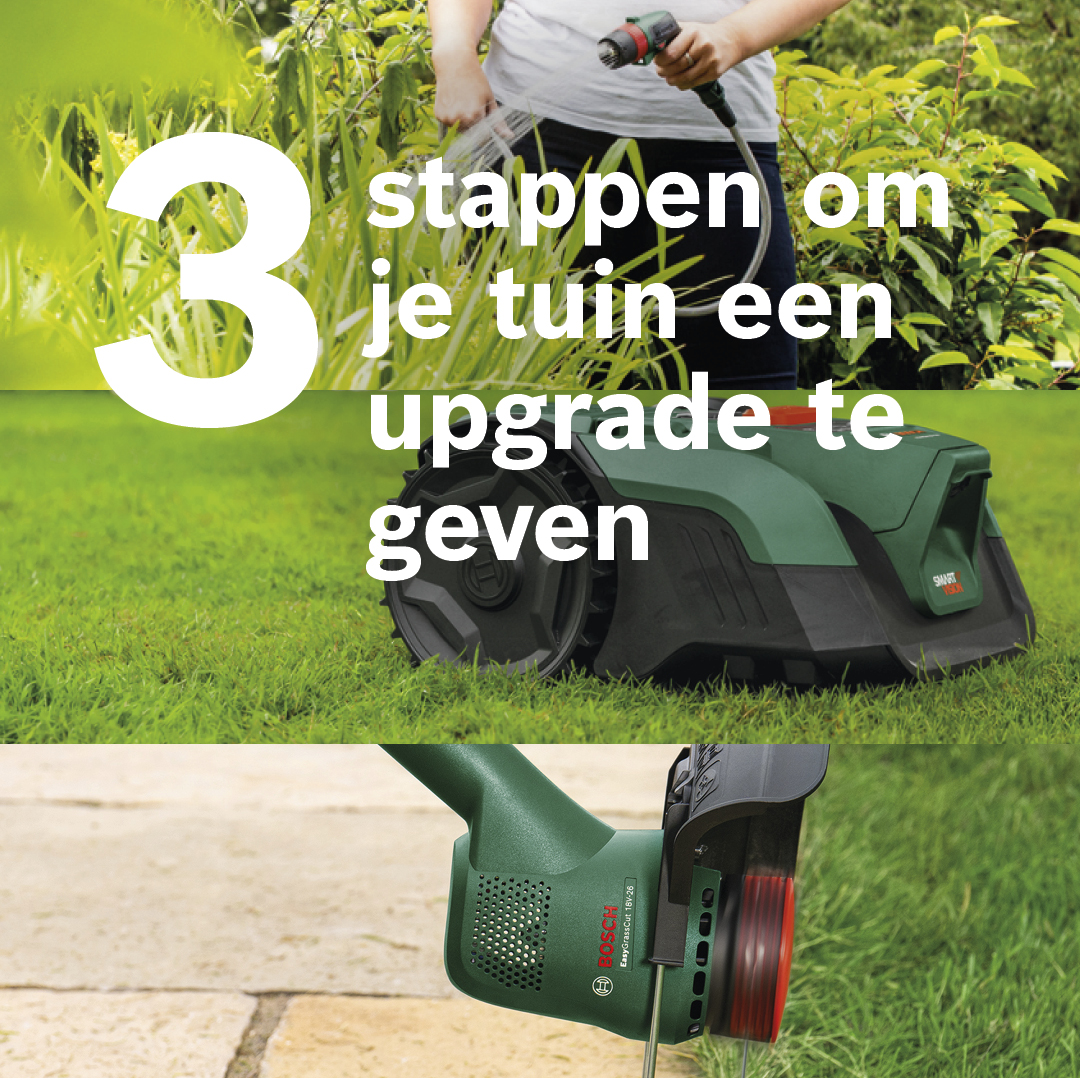 Bosch DIY and Garden Facebook ad: Eén tuin. Eén systeem.