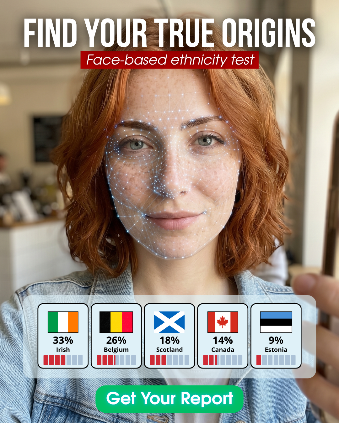 FoodZee Space Facebook ad: Uncover Your AI Roots