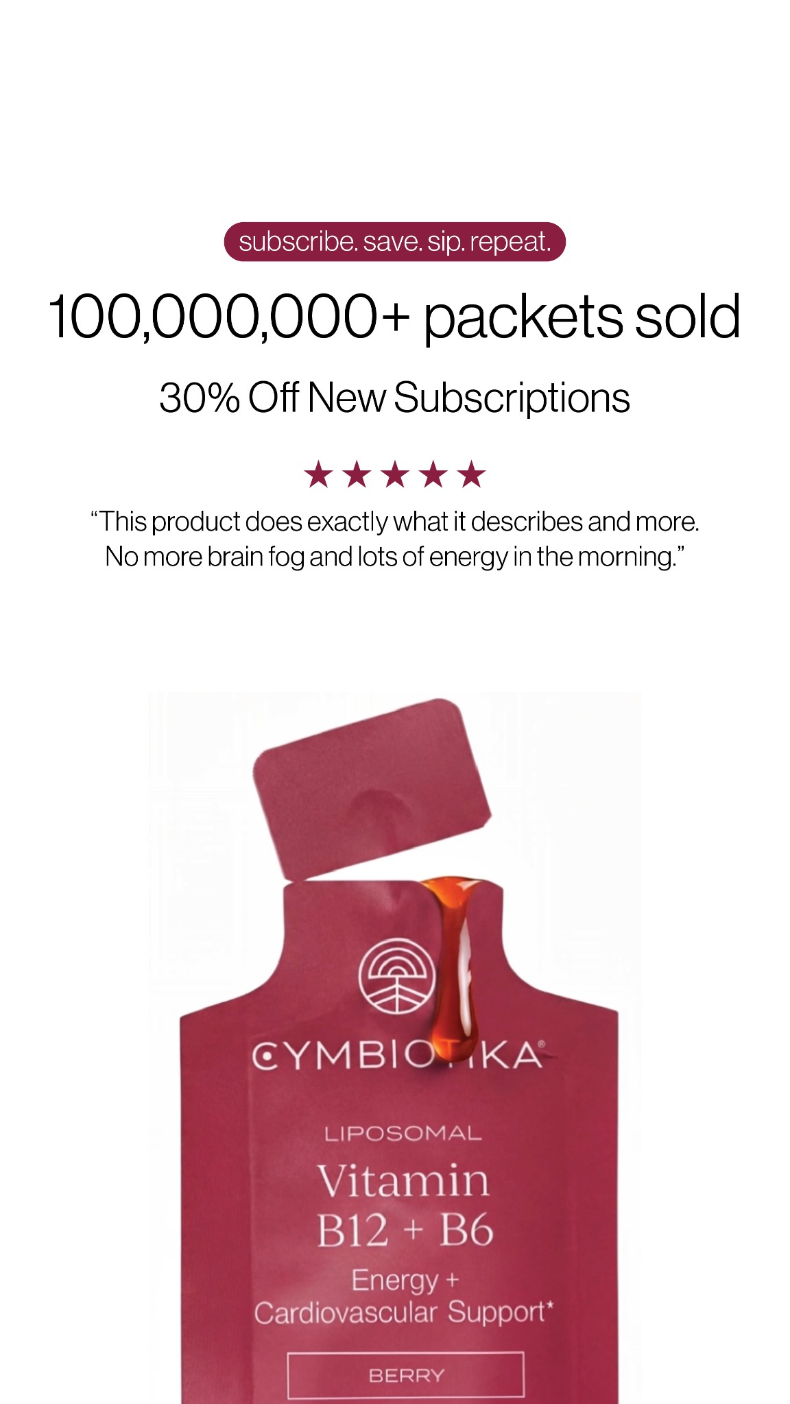 Cymbiotika Facebook ad