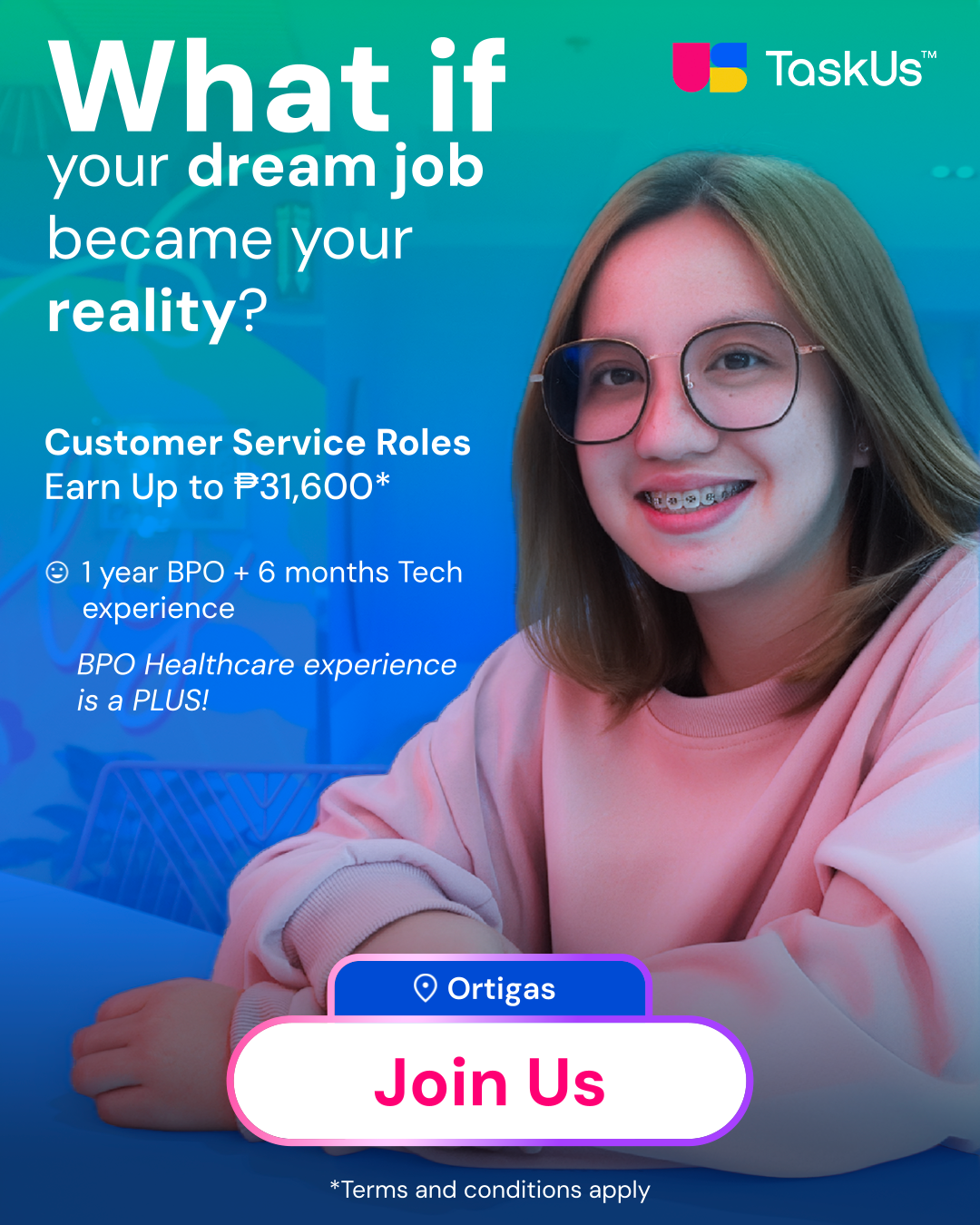 TaskUs Facebook ad