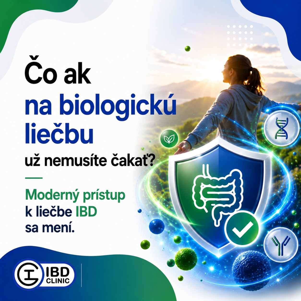 IBD Clinic SK Facebook ad: Biologická liečba už nemusí byť až poslednou možnosťou.
