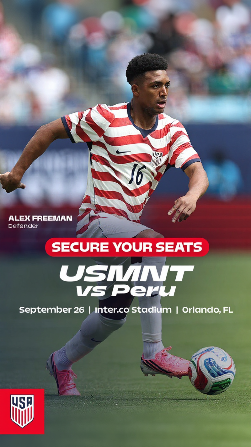 U.S. Soccer Facebook ad from Aug 7, 2026