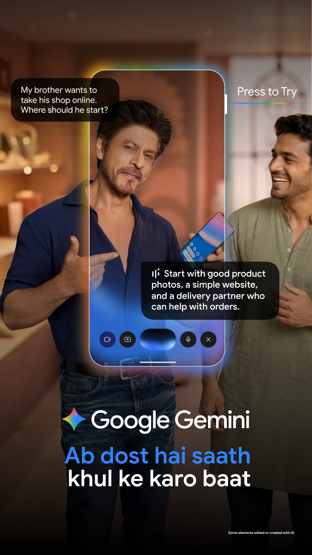 Google Facebook ad
