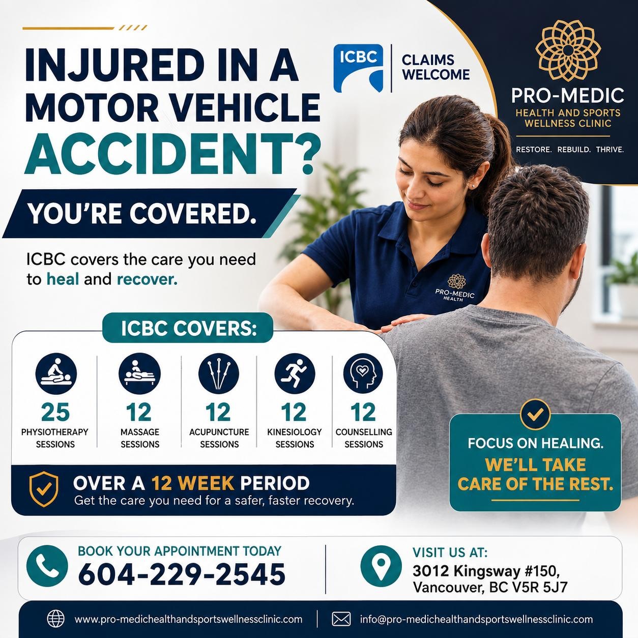 Pro-Medic Health and Sports Wellness Clinic Facebook ad: Book Online at Pro-Medic Health and Sports Wellness Clinic…