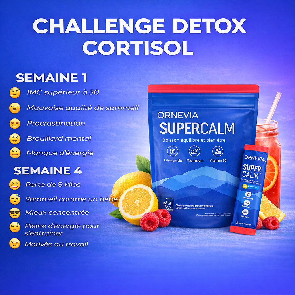 Ornevia Facebook ad: Ton cortisol élevé te stresse, t'empêche de dormir et te…
