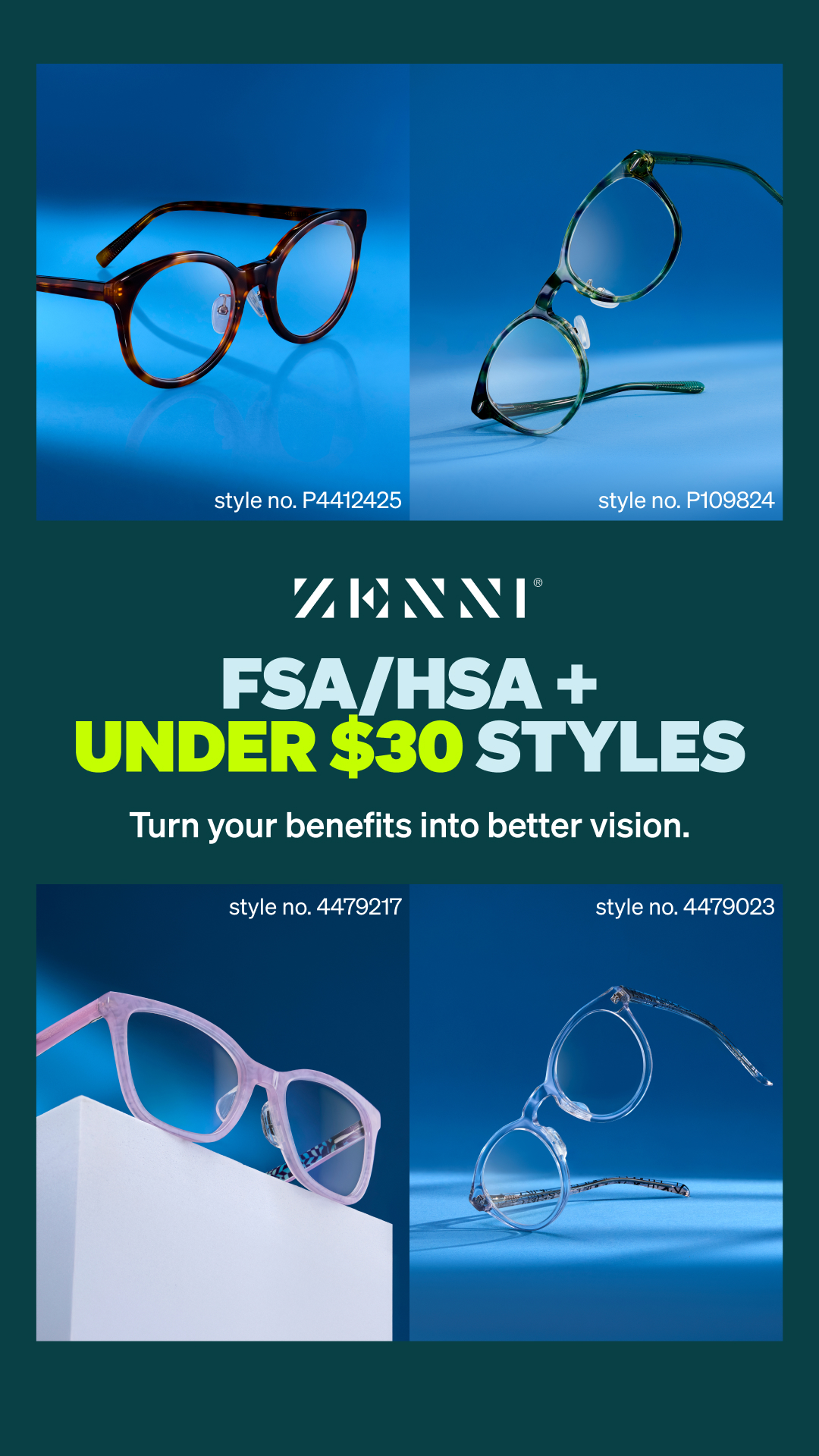 Zenni Optical Facebook ad