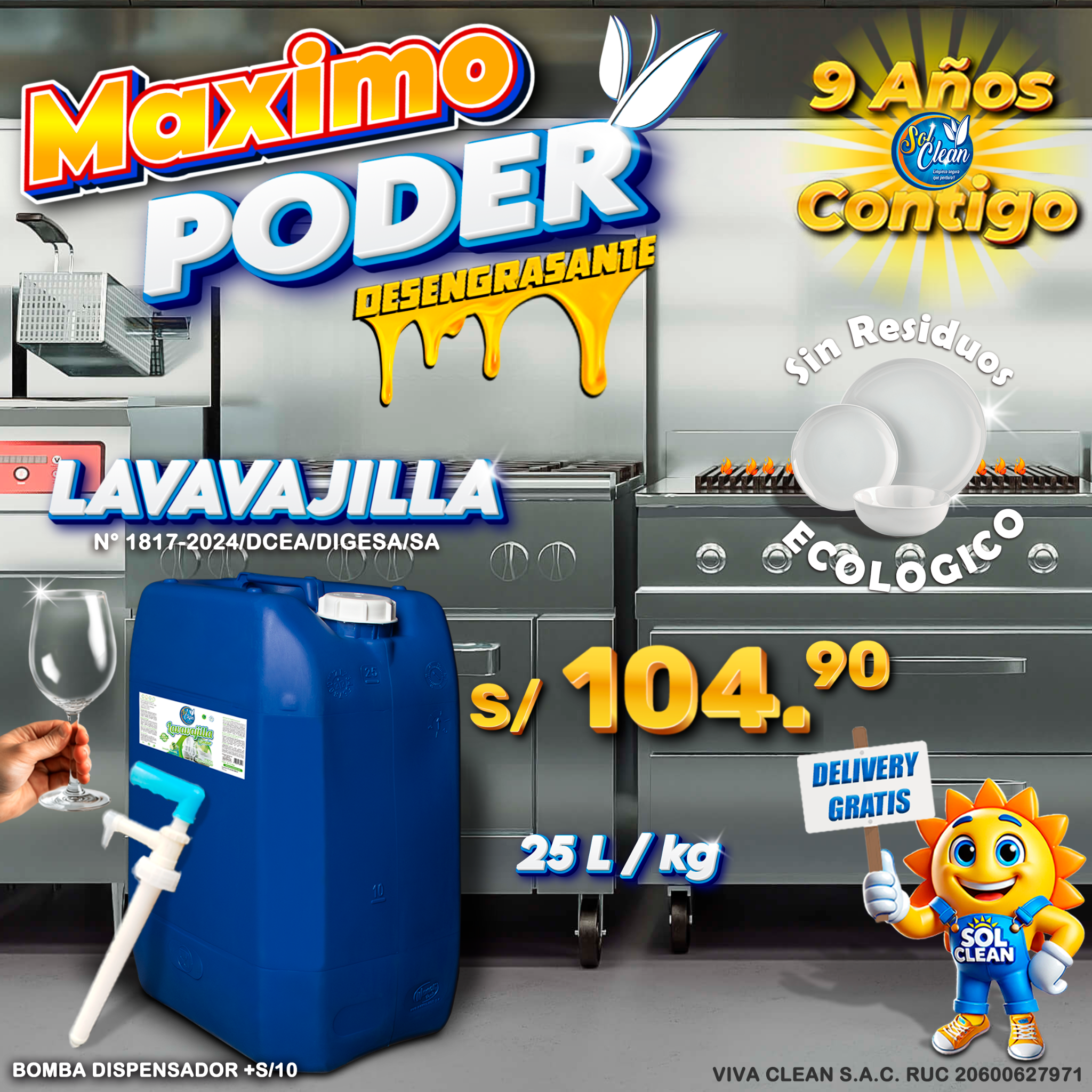 Sol Clean Arequipa Facebook ad: Chatea con nosotros