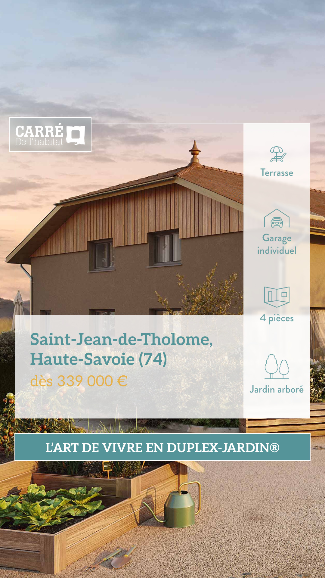 Carré de l'Habitat Facebook ad from Oct 4, 2025