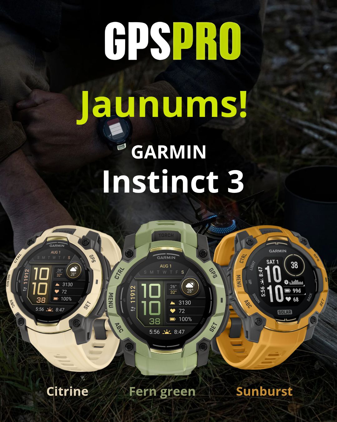 GPSPRO.LV Facebook ad: Sporta pulksteņi sensori un pulsometri - Termālās ierīces…