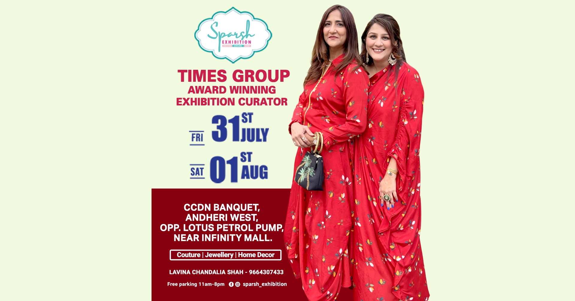Sparsh exhibition Facebook ad: SPARSH EXHIBITION-Rakhi Edition-CCDN BANQUET,ANDHERI WEST.