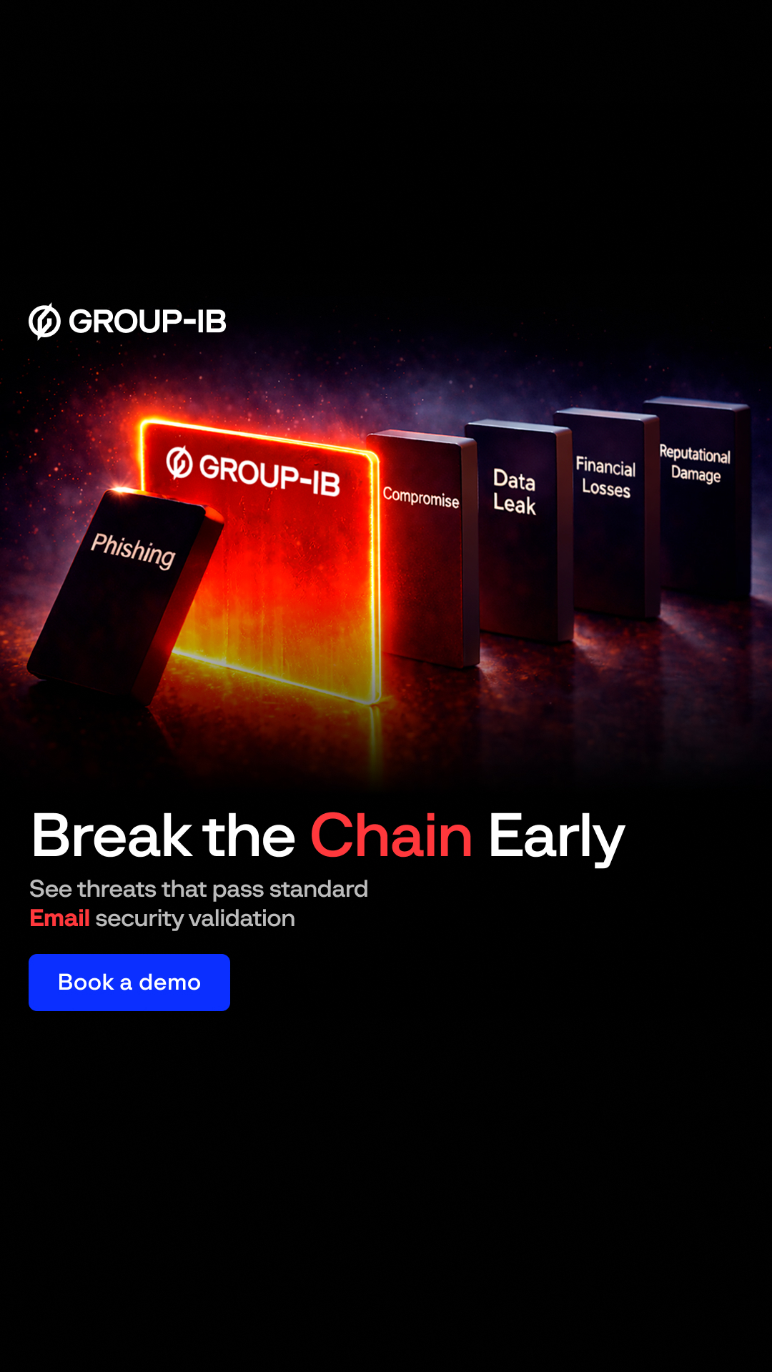Group-IB: Intelligence-driven Cyber Security Facebook ad from Feb 25, 2026