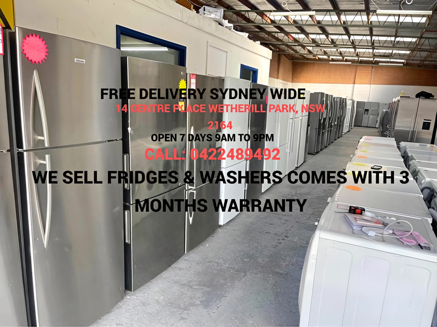 Oceania Appliances Sydney Facebook ad: Appliances