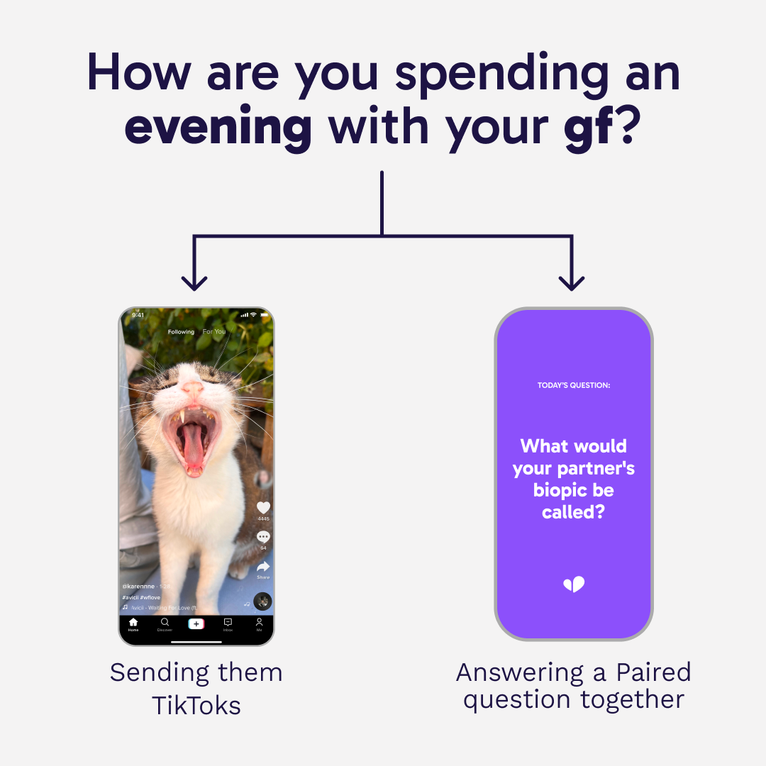 Paired Facebook ad