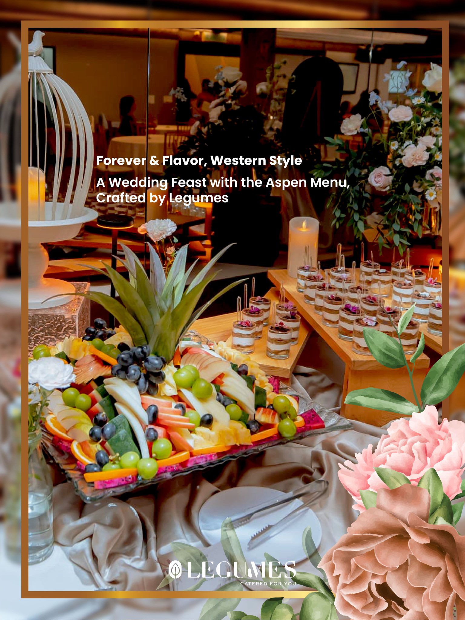 Legumes Catering Facebook ad: So sweet… here’s to love, laughter, and a…
