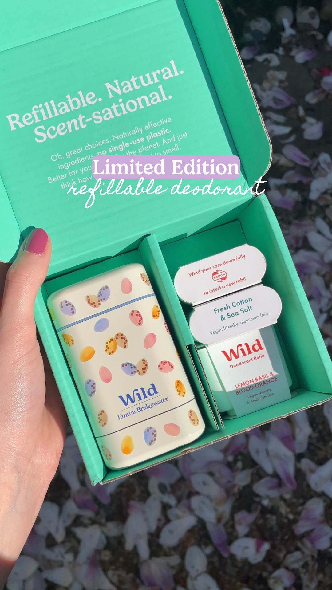 Wild Facebook ad: Wild deodorant, effective and natural