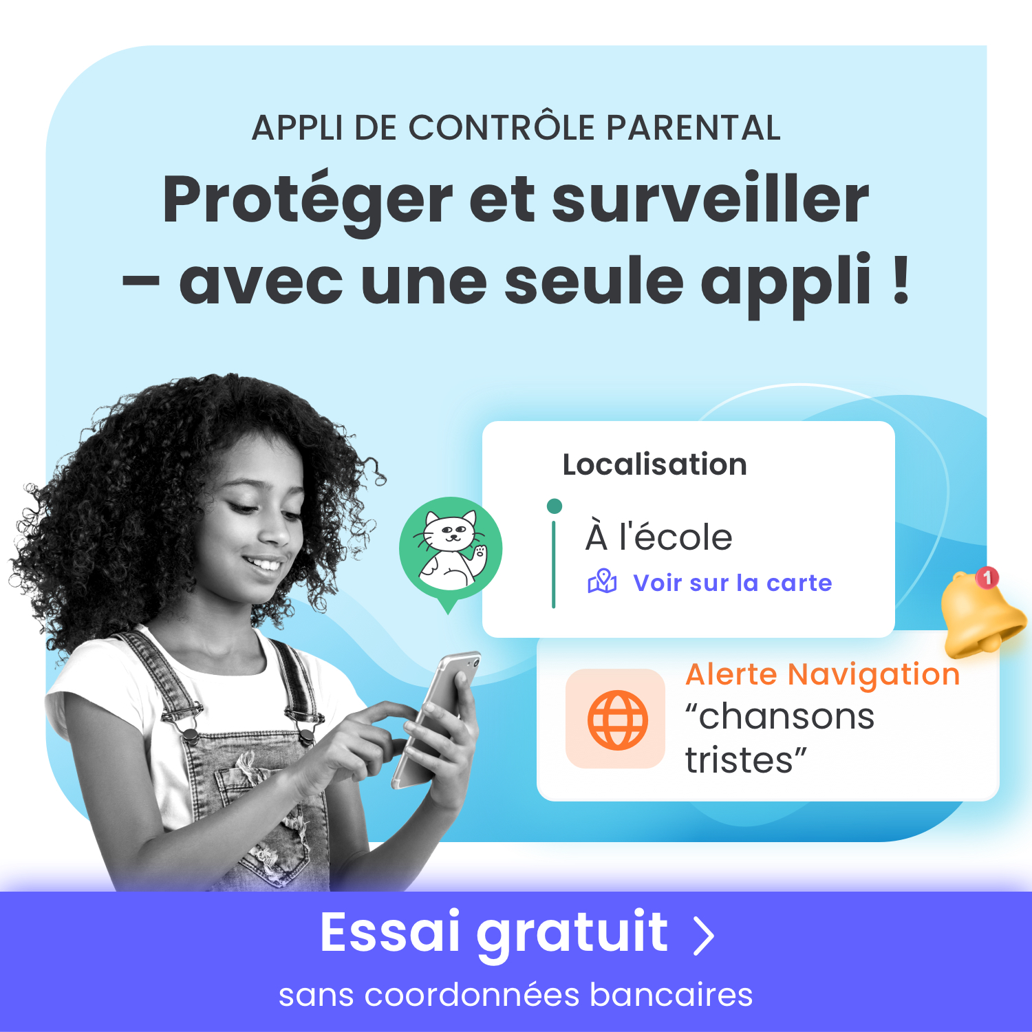 Qustodio Facebook ad