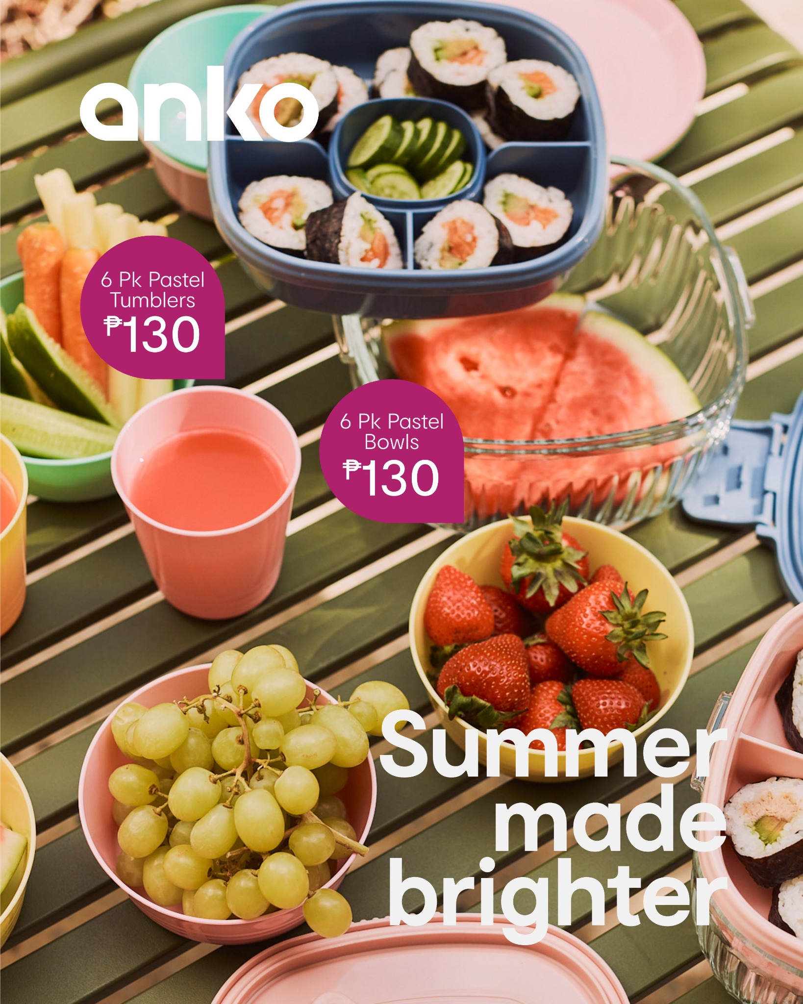 Anko Philippines Facebook ad: Summer Made Brighter!