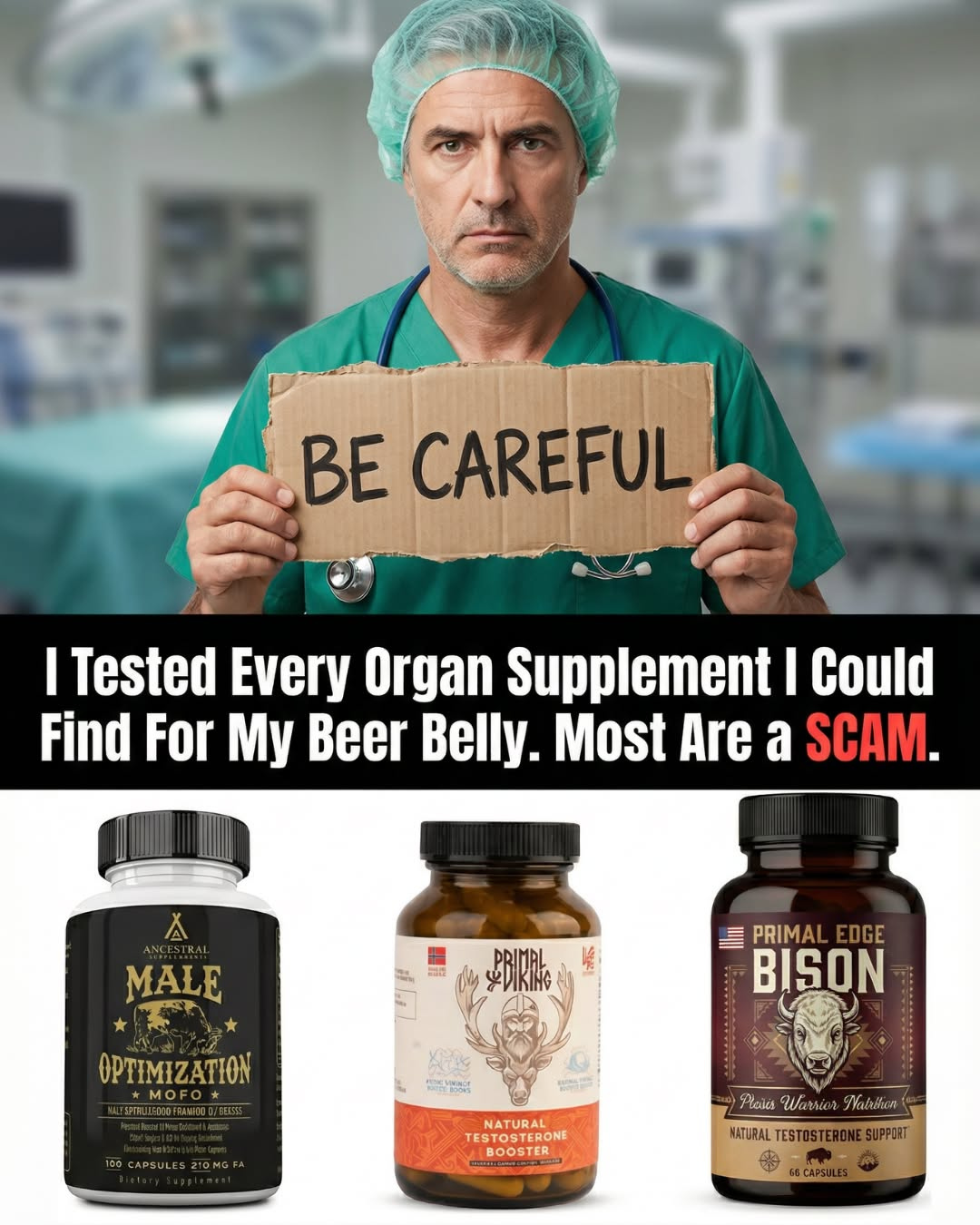 Men's Wellness Secrets Facebook ad from Aug 1, 2026