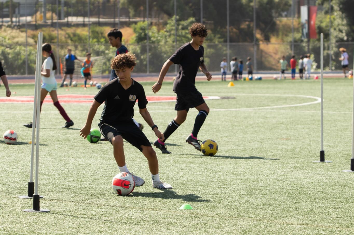 Side Volley Soccer Camps Facebook ad: Nike Soccer Camps at Biola are built for…