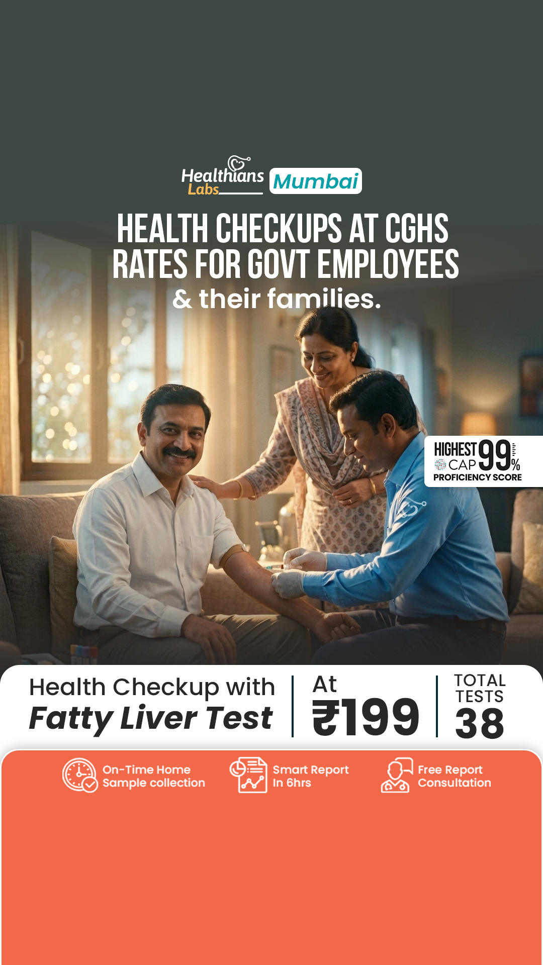 Healthians Facebook ad